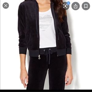 New York &Co black velour jumpsuit Size M/L